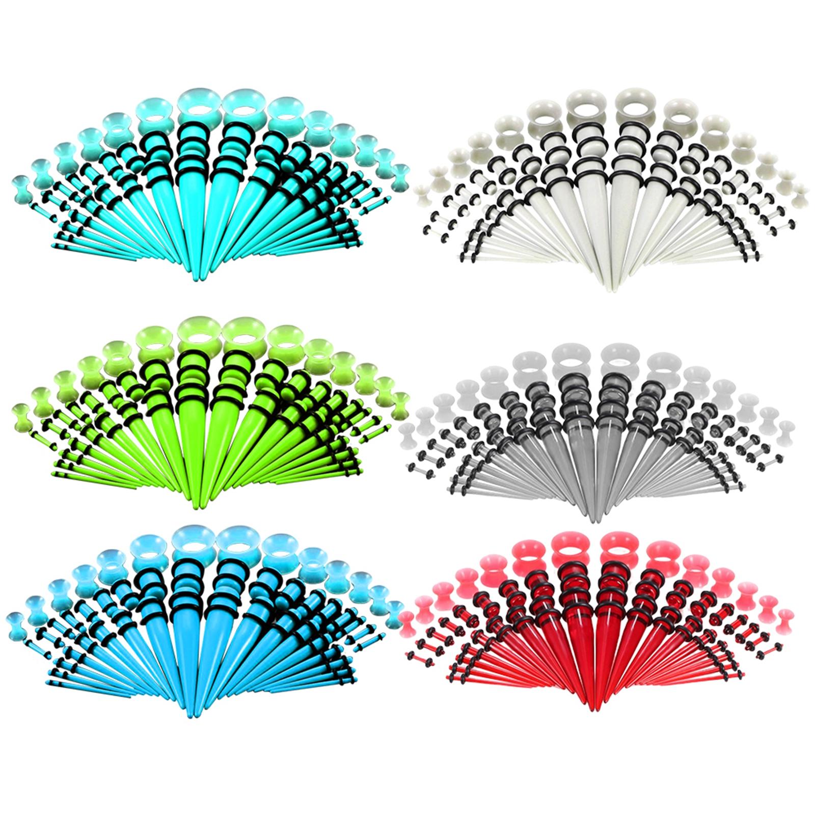 Body Jewelry Gauge Sizes - Multi Tamanho Gauges Kit, Cones, Plugs,