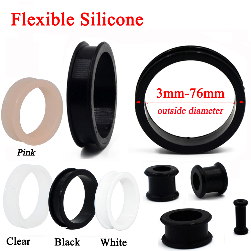 Body Jewelry Gauge Sizes - 1 par 3mm-76mm tamanho grande oco