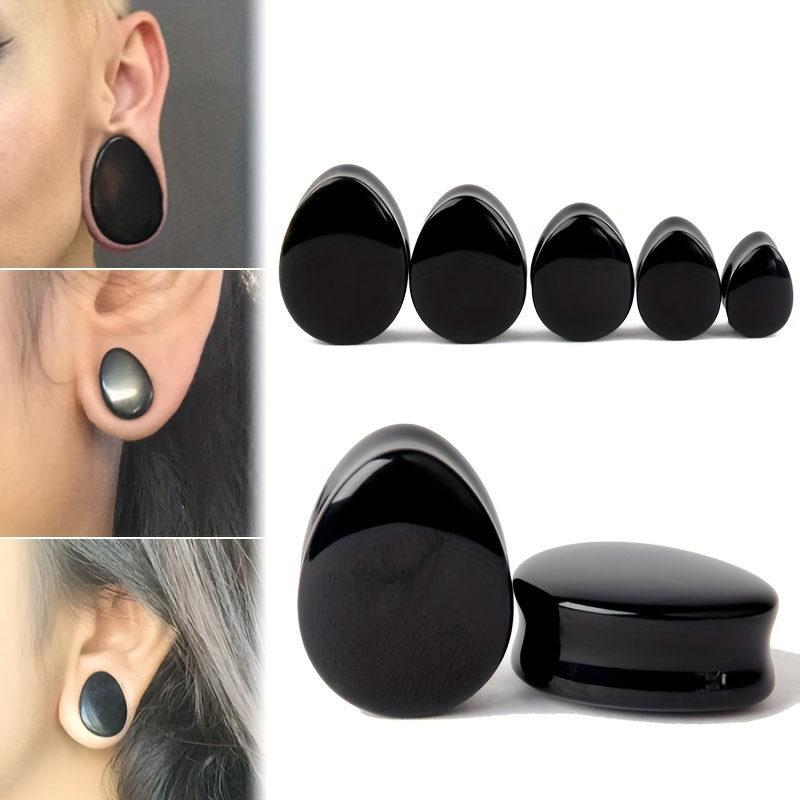 Body Jewelry Gauge Sizes - 1 par de homens gota de