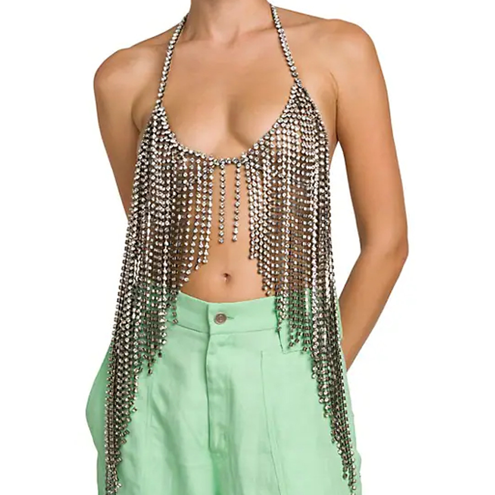 Body Jewelry Trend - Joias Corporais Femininas: Corrente de Peito