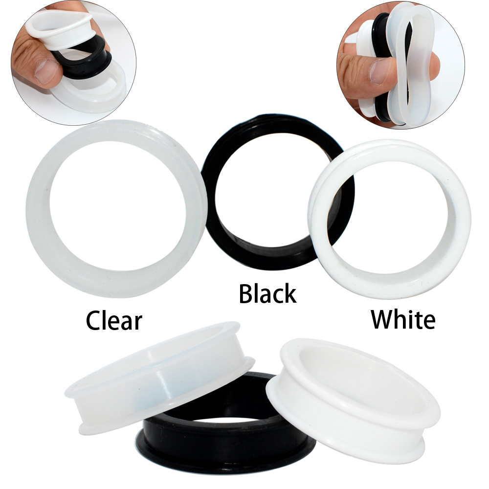 Body Jewelry Gauge Sizes - CHUANCI-Expansor de bitola de ouvido duplo,