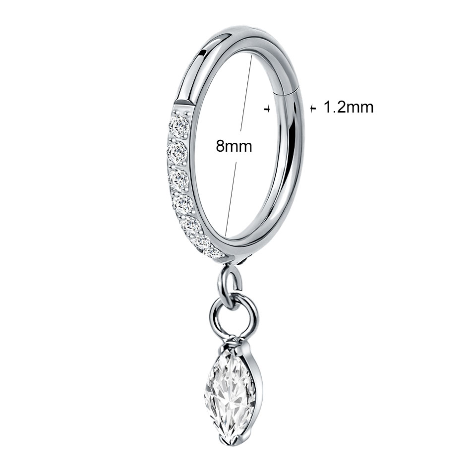 5 Peças Brincos de Argola de T - Body Jewelry Trend avaliação e preço
