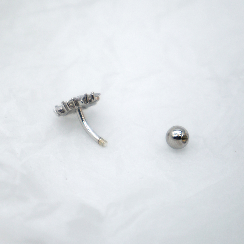 Miqiao prata 925 flor umbigo p - Body Jewelry Trend avaliação e preço