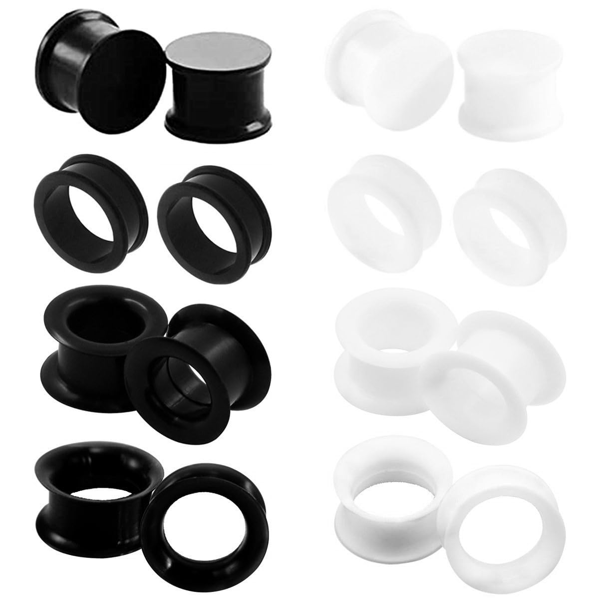 Flexível grossa Silicone Ear P - Body Jewelry Gauge Sizes avaliação e preço