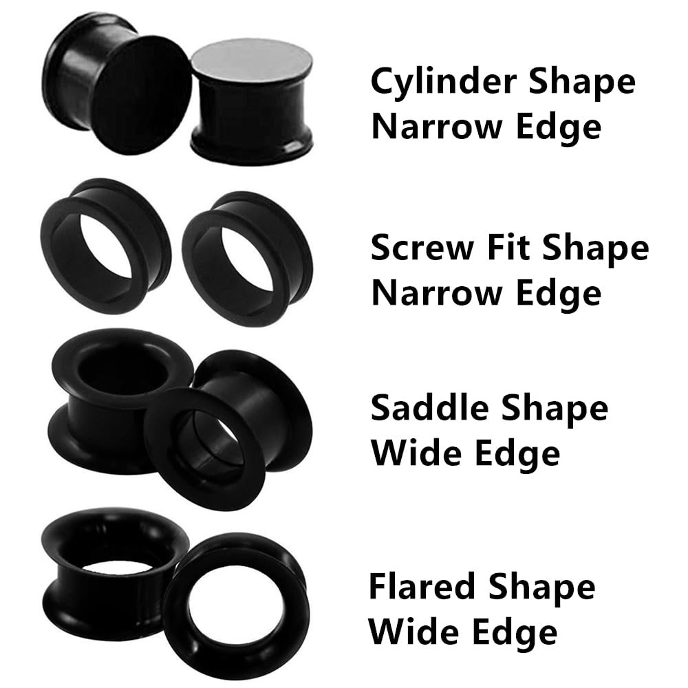 Flexível grossa Silicone Ear P - Body Jewelry Gauge Sizes avaliação e preço