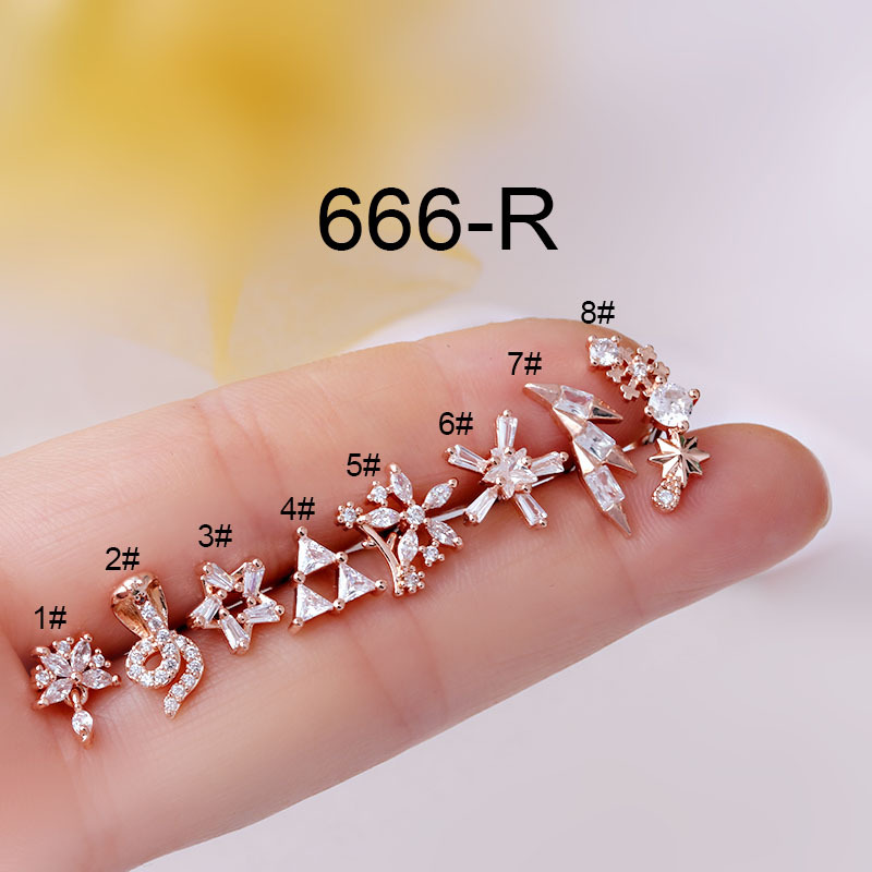 1 peça piercing de aço inoxidá - Body Jewelry Trend avaliação e preço