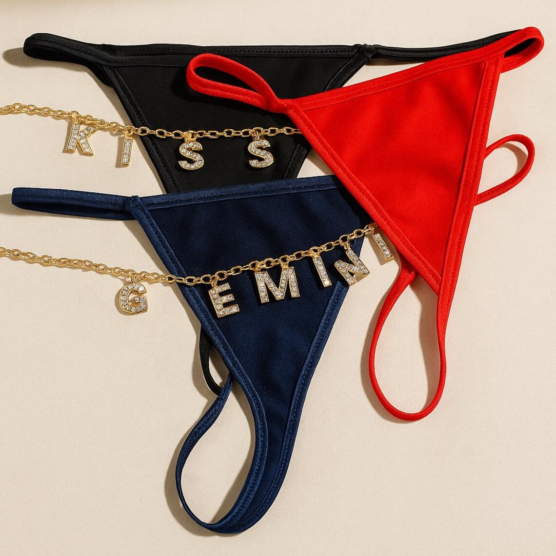Tanga de corrente personalizad - Body Jewelry Names avaliação e preço