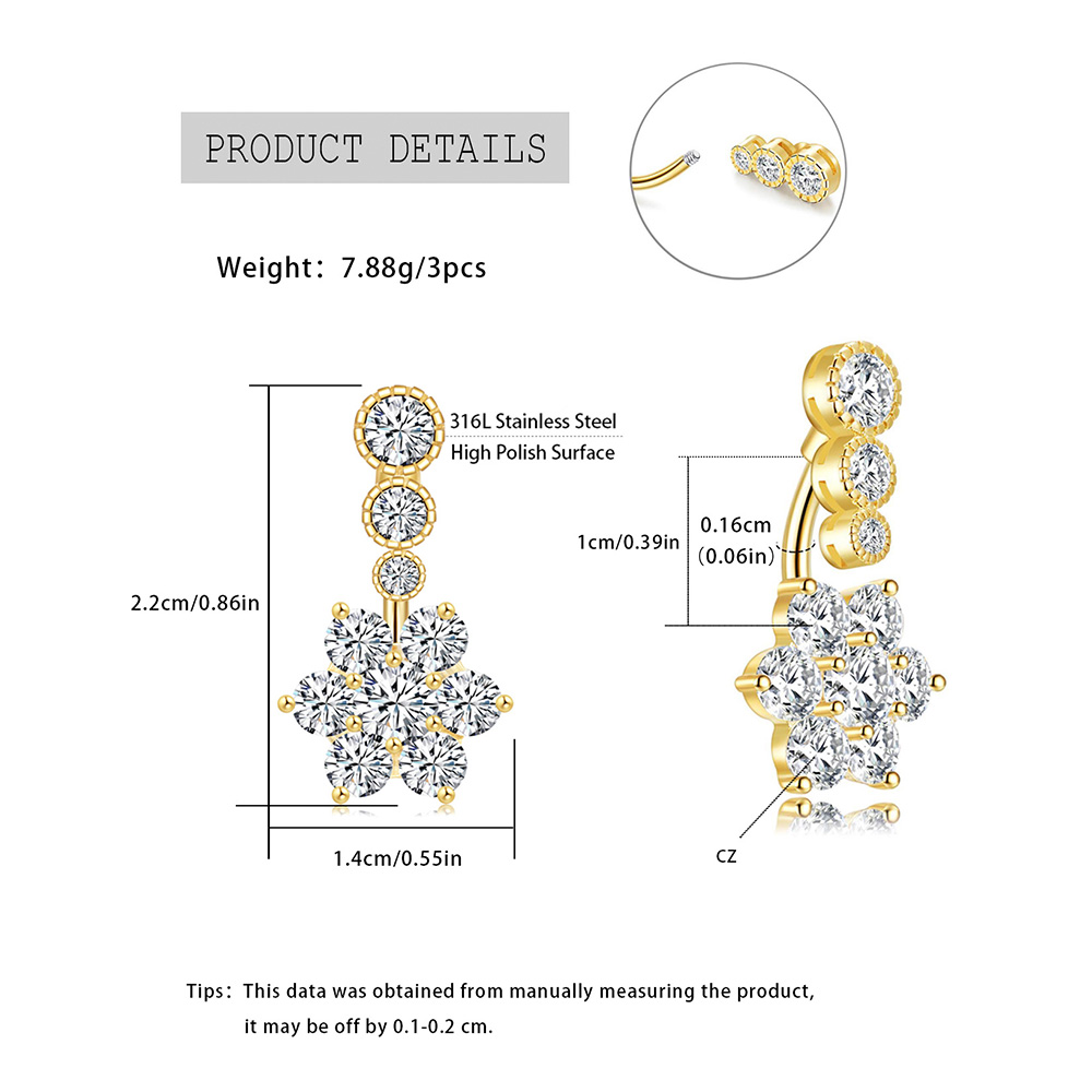 Anel de barriga de aço inoxidá - Body Jewelry Urban avaliação e preço