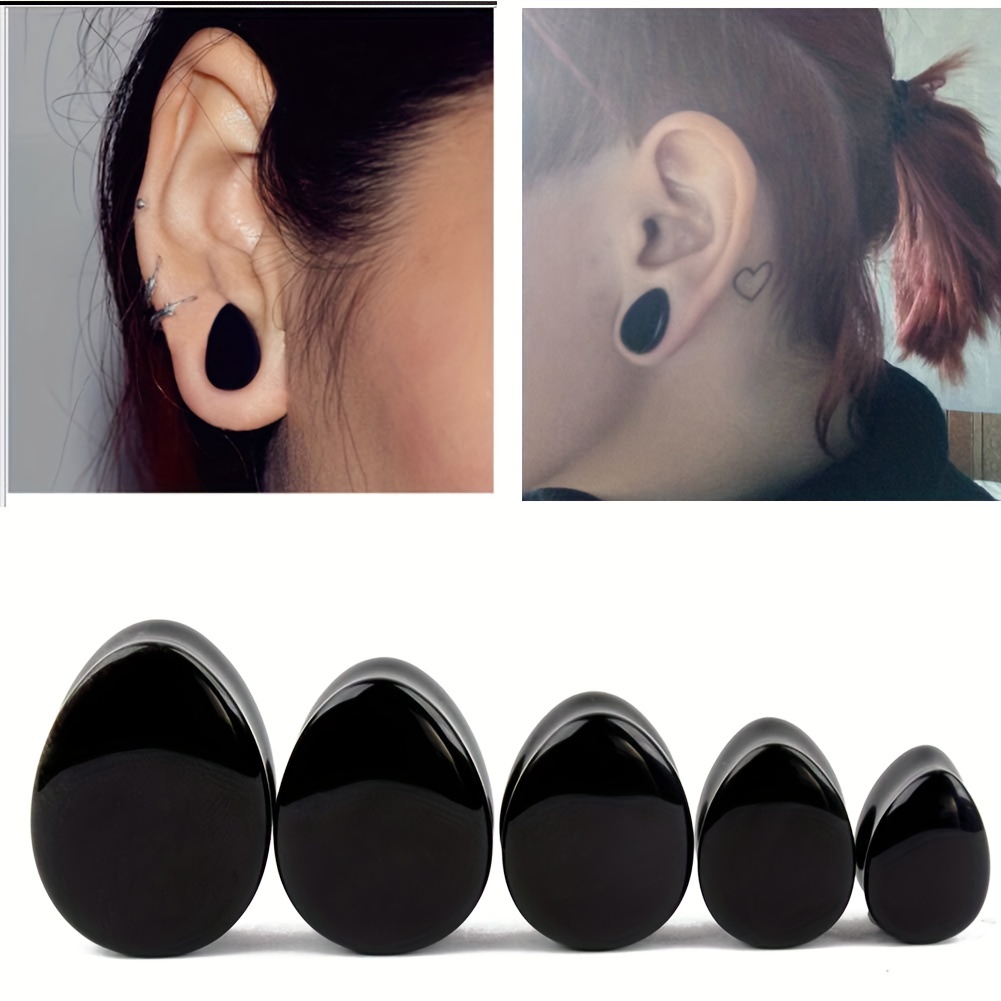 1 par de homens gota de água f - Body Jewelry Gauge Sizes avaliação e preço