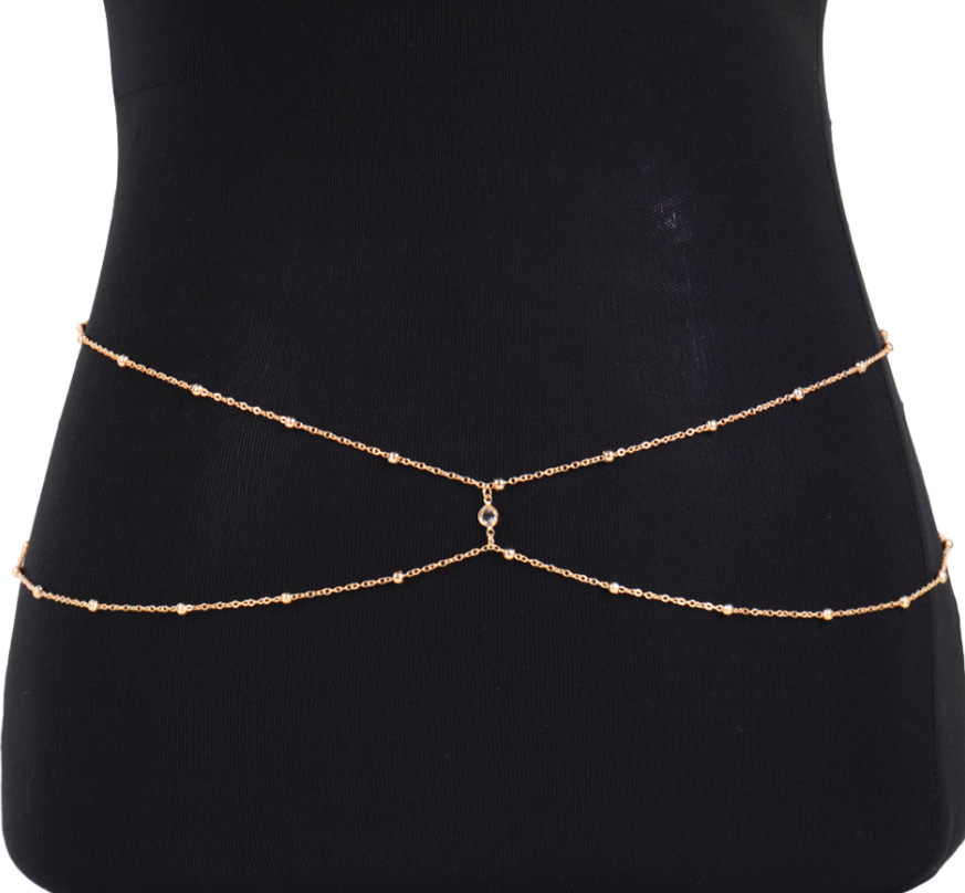 Correntes de barriga frisadas  - Body Jewelry Beach avaliação e preço