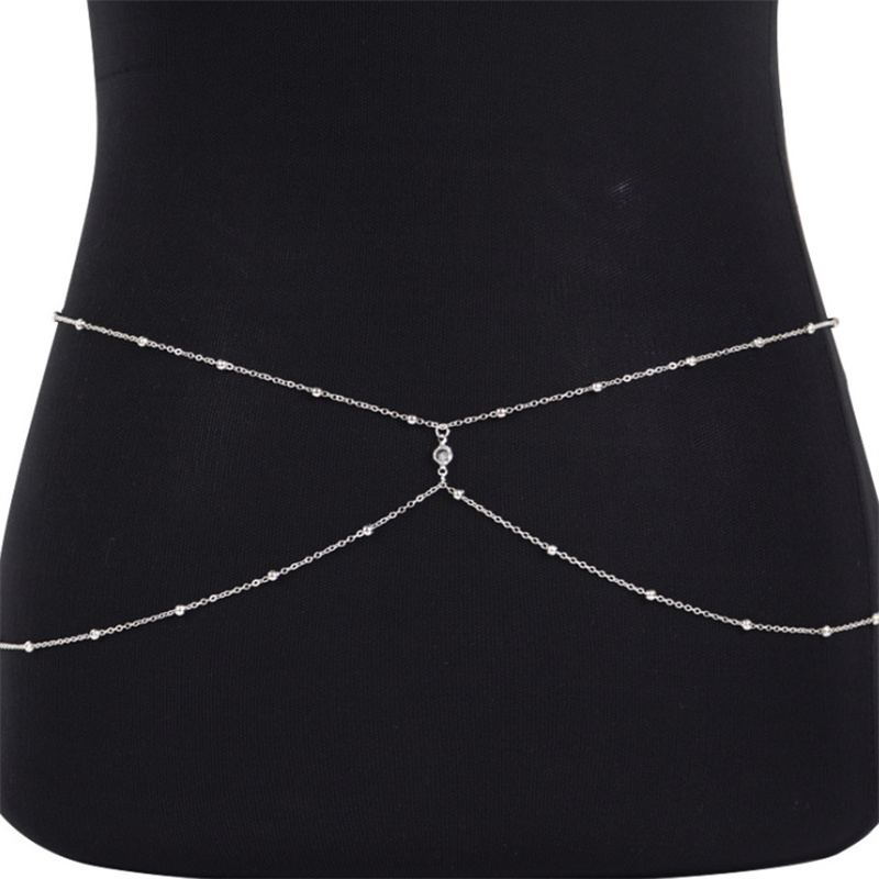 Correntes de barriga frisadas  - Body Jewelry Beach avaliação e preço