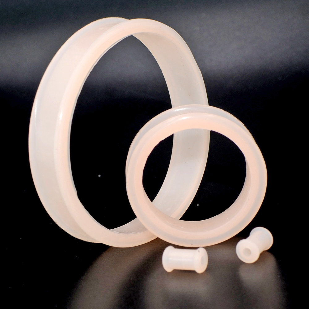 Par de tamanhos grandes flexív - Body Jewelry Gauge Sizes avaliação e preço