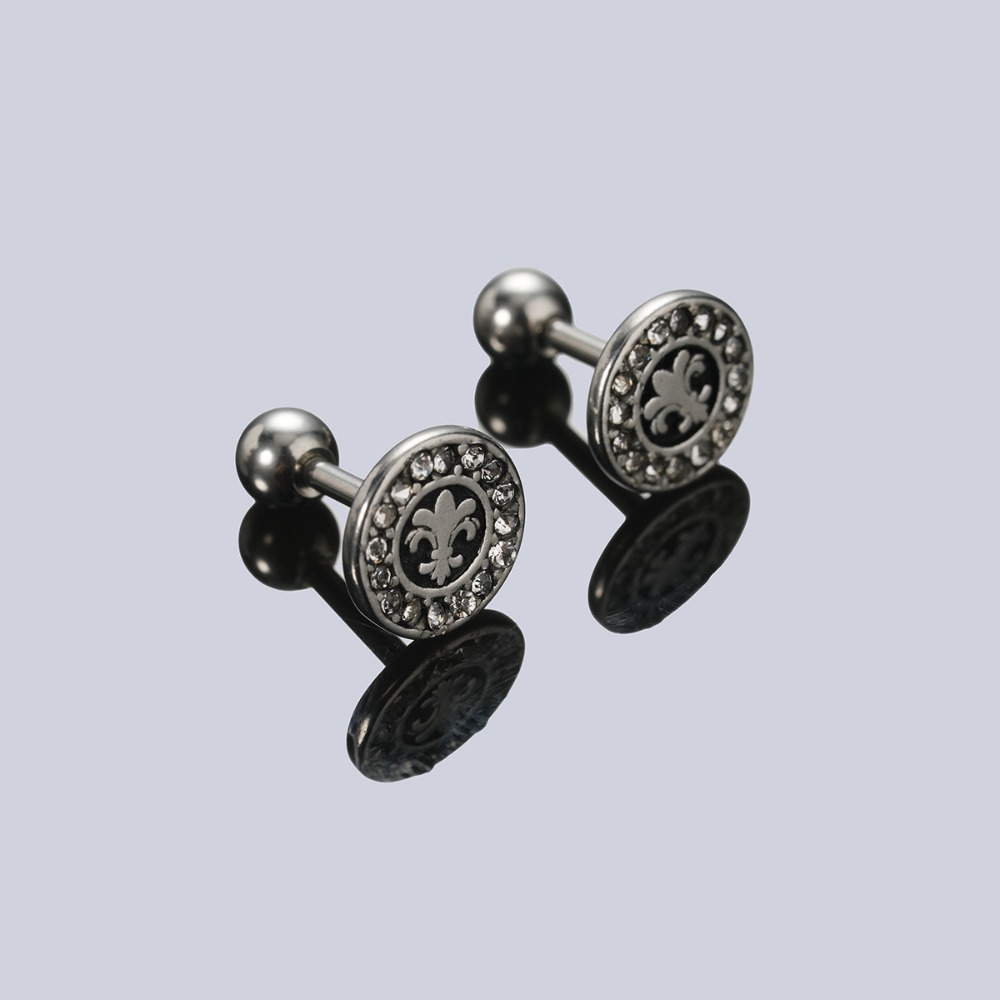 1 par de brincos com design re - Body Jewelry Trend avaliação e preço