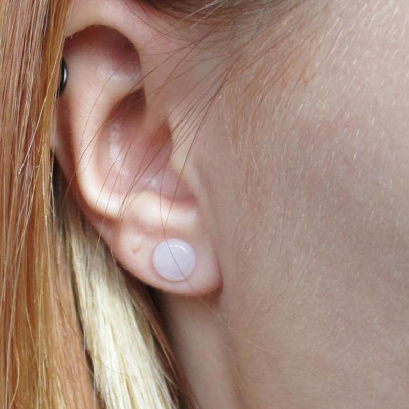 Quartzo rosa Pedra Orgânica Tú - Body Jewelry Gauge Sizes avaliação e preço
