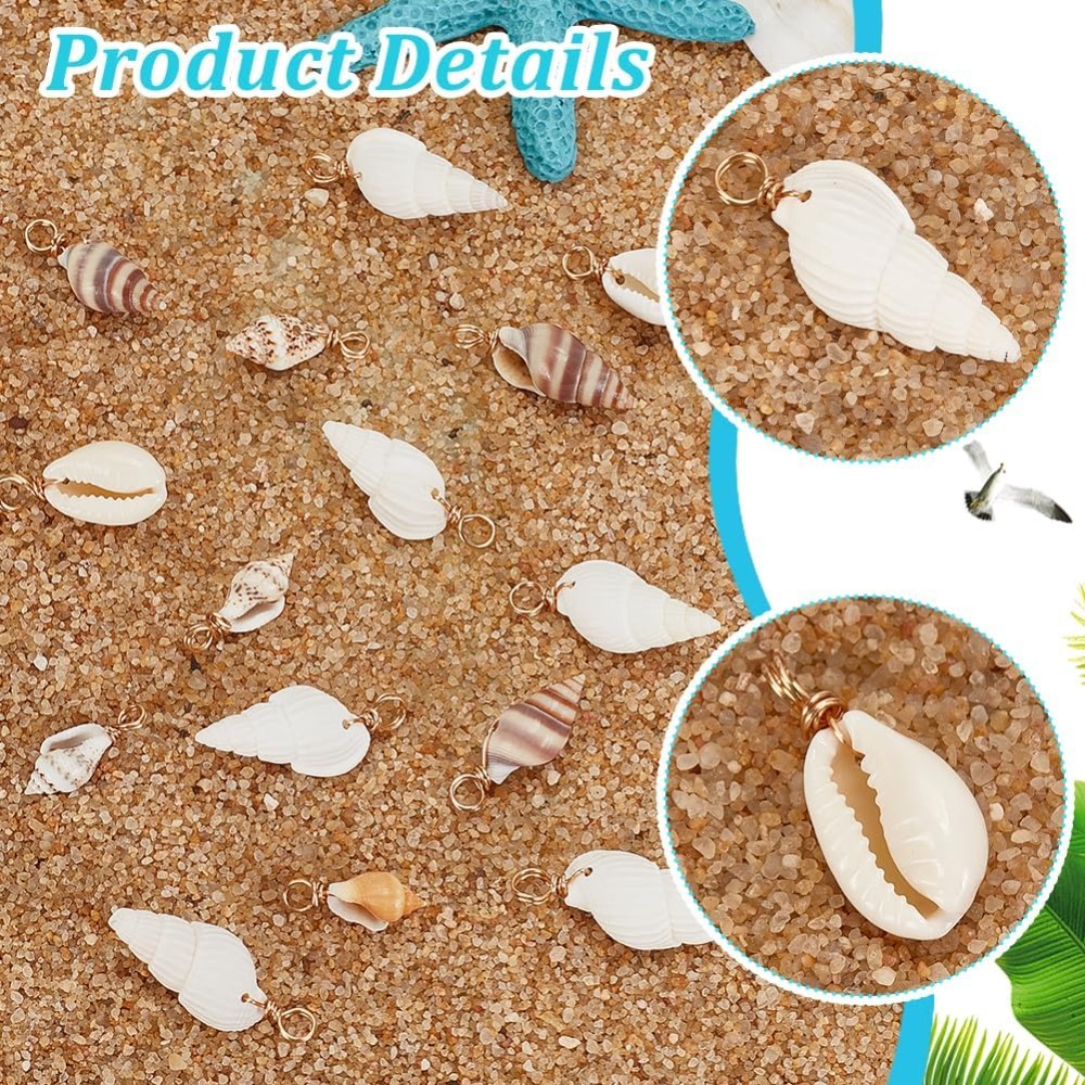 100 pçs 4 estilos encantos de  - Body Jewelry Beach avaliação e preço
