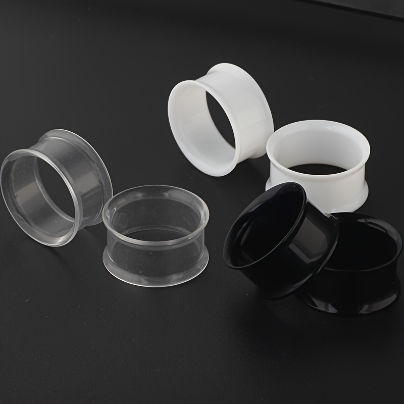 6 pcs Oco Acrílico Duplo Flare - Body Jewelry Gauge Sizes avaliação e preço