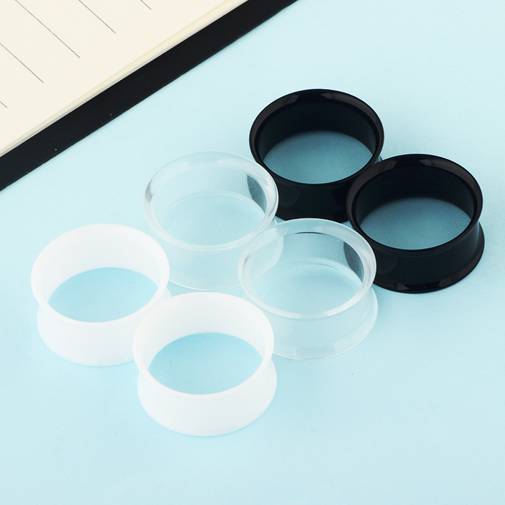 6 pcs Oco Acrílico Duplo Flare - Body Jewelry Gauge Sizes avaliação e preço