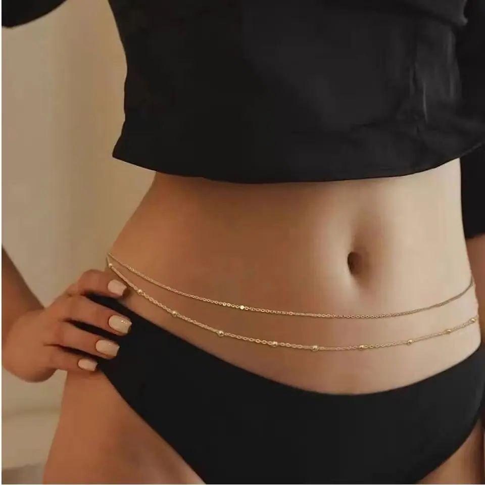 Hiphop camadas duplas corrente - Body Jewelry Beach avaliação e preço